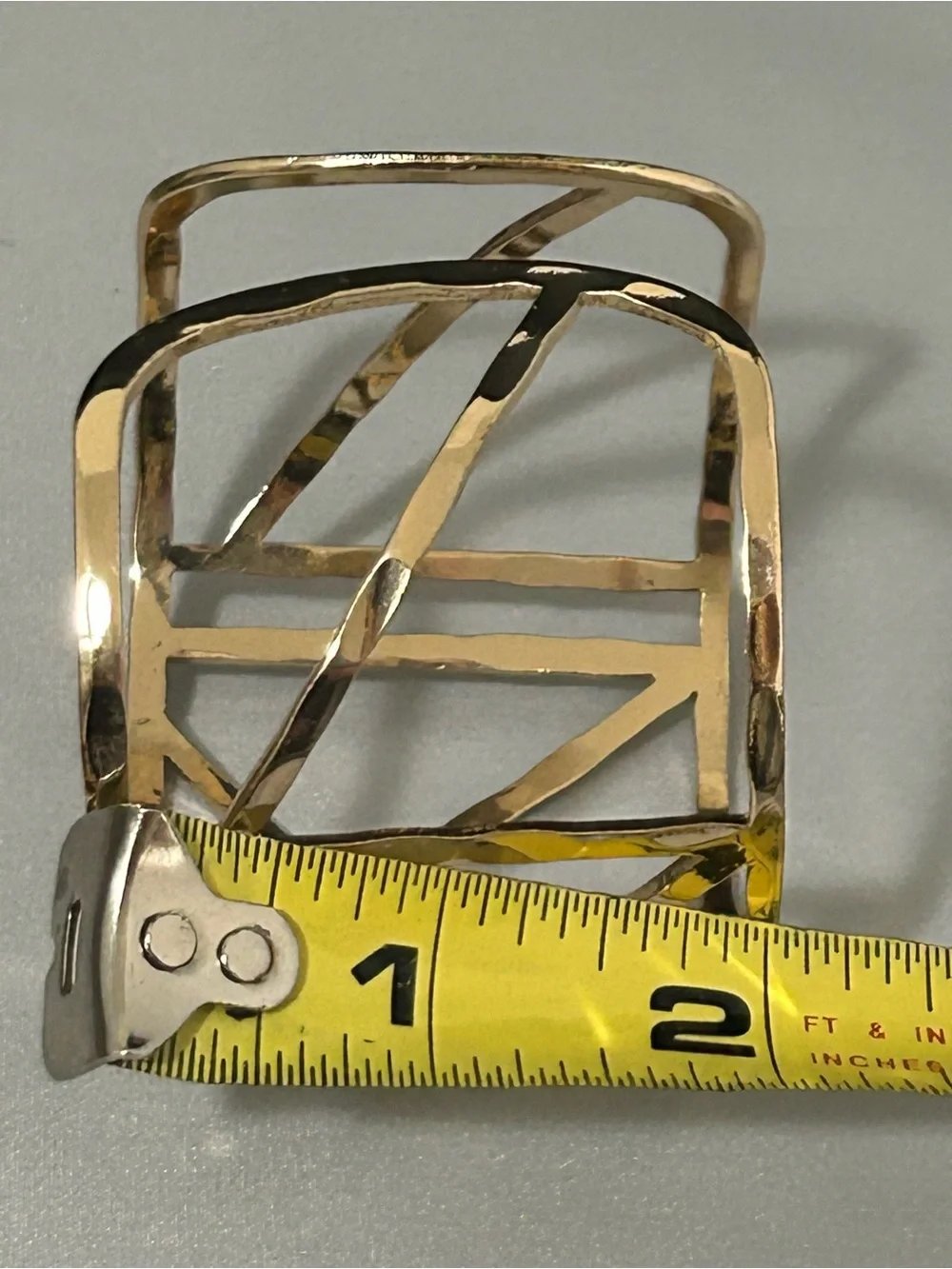 GoldTone Geometric Open Cuff Bracelet